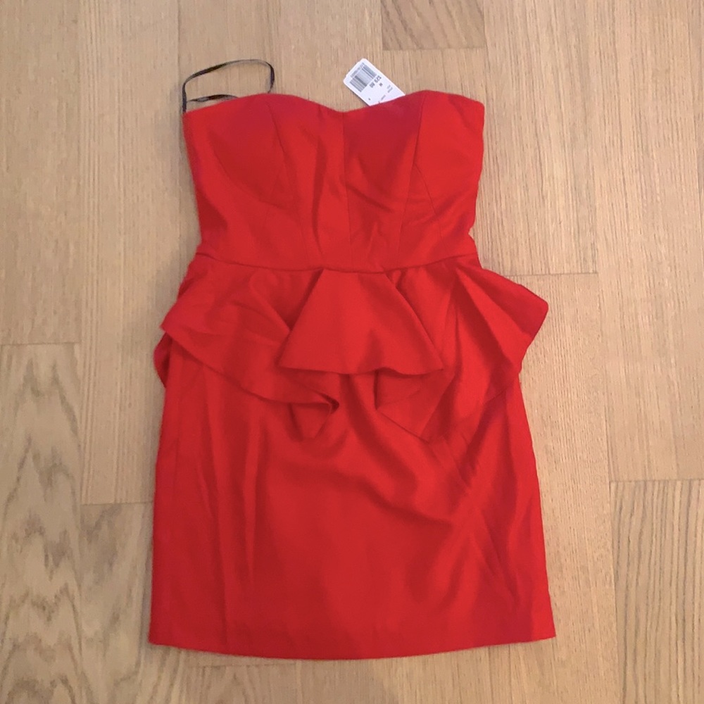 Forever21 red peplum dress